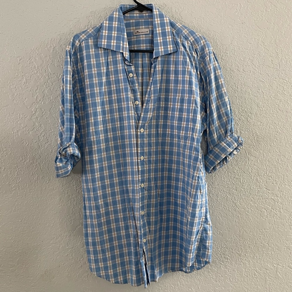 Peter Millar Plaid Button Down - image 1